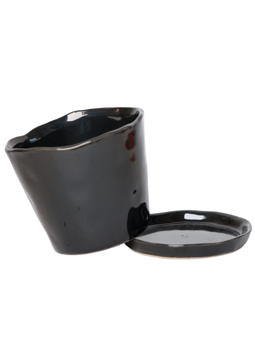 Tika Pot & Saucer | 8 & 10 inch - Chive Ceramics Studio - Pots - Chive Ceramics Studio