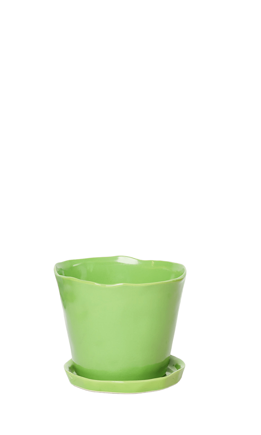 Tika Pot & Saucer | 8 & 10 inch - Chive Ceramics Studio - Pots - Chive Ceramics Studio