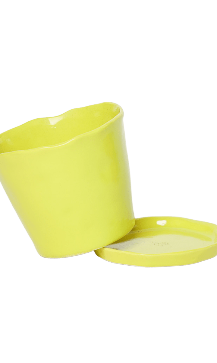 Tika Pot & Saucer | 3 inch - Chive Ceramics Studio - Pots - Chive Ceramics Studio