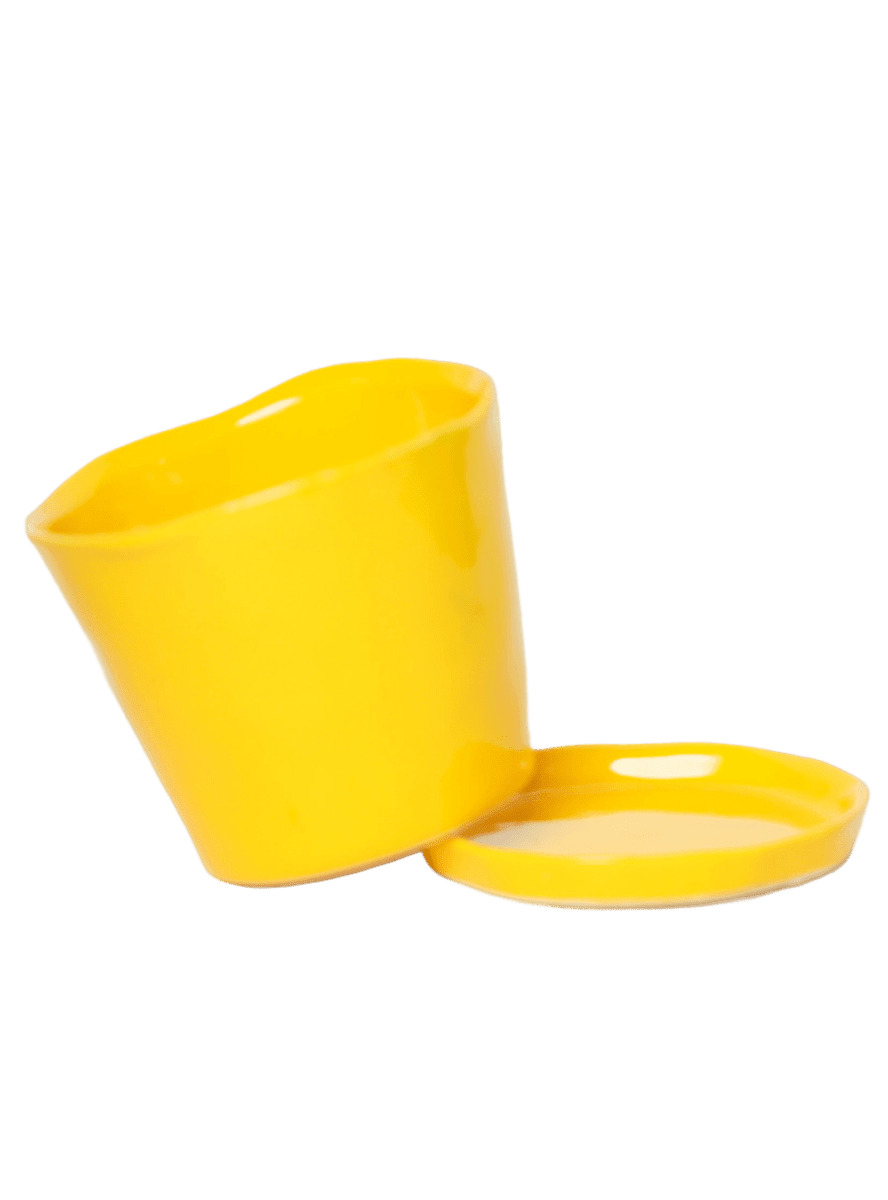 Tika Pot & Saucer | 8 & 10 inch - Chive Ceramics Studio - Pots - Chive Ceramics Studio