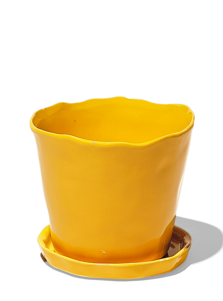 Tika Ceramic Pot & Saucer Set With Drainage - Chive Ceramics Studio - Pots - Chive Ceramics Studio