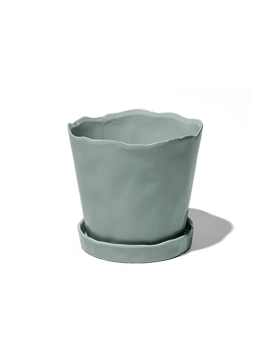 Tika Ceramic Pot & Saucer Set With Drainage - Chive Ceramics Studio - Pots - Chive Ceramics Studio