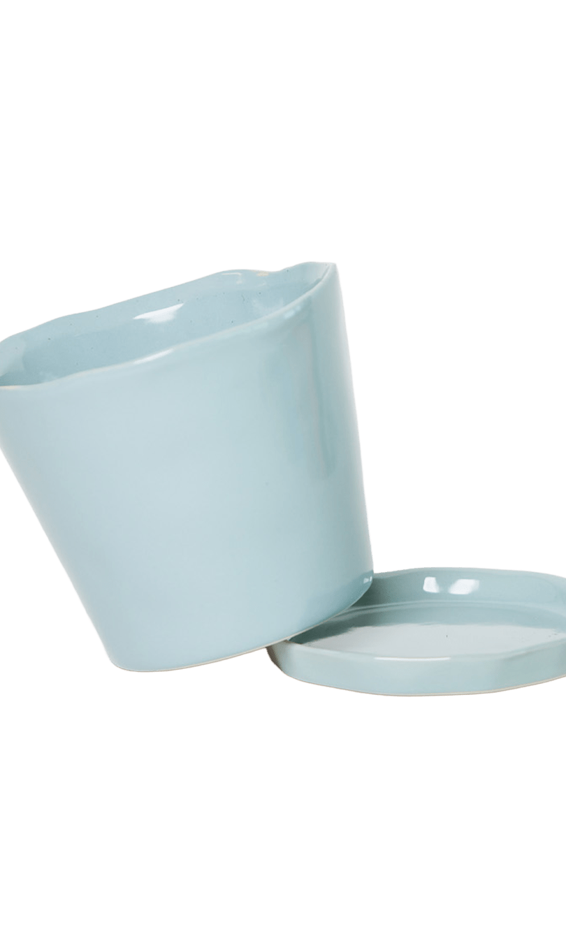 Tika Pot & Saucer | 3 inch - Chive Ceramics Studio - Pots - Chive Ceramics Studio