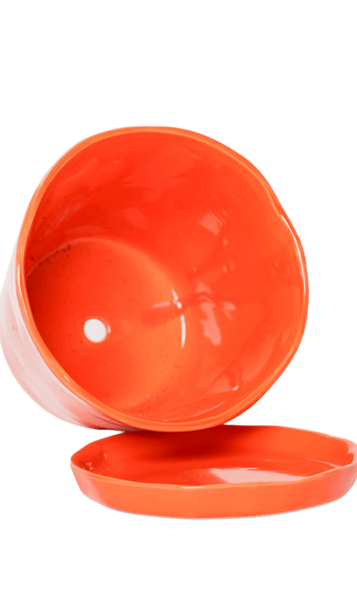 Tika Pot & Saucer | 8 & 10 inch - Chive Ceramics Studio - Pots - Chive Ceramics Studio