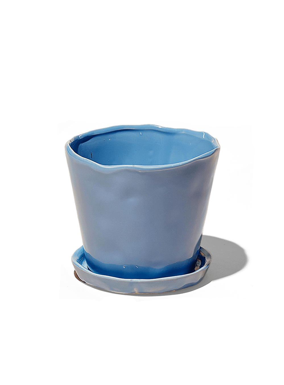 Tika Ceramic Pot & Saucer Set With Drainage - Chive Ceramics Studio - Pots - Chive Ceramics Studio