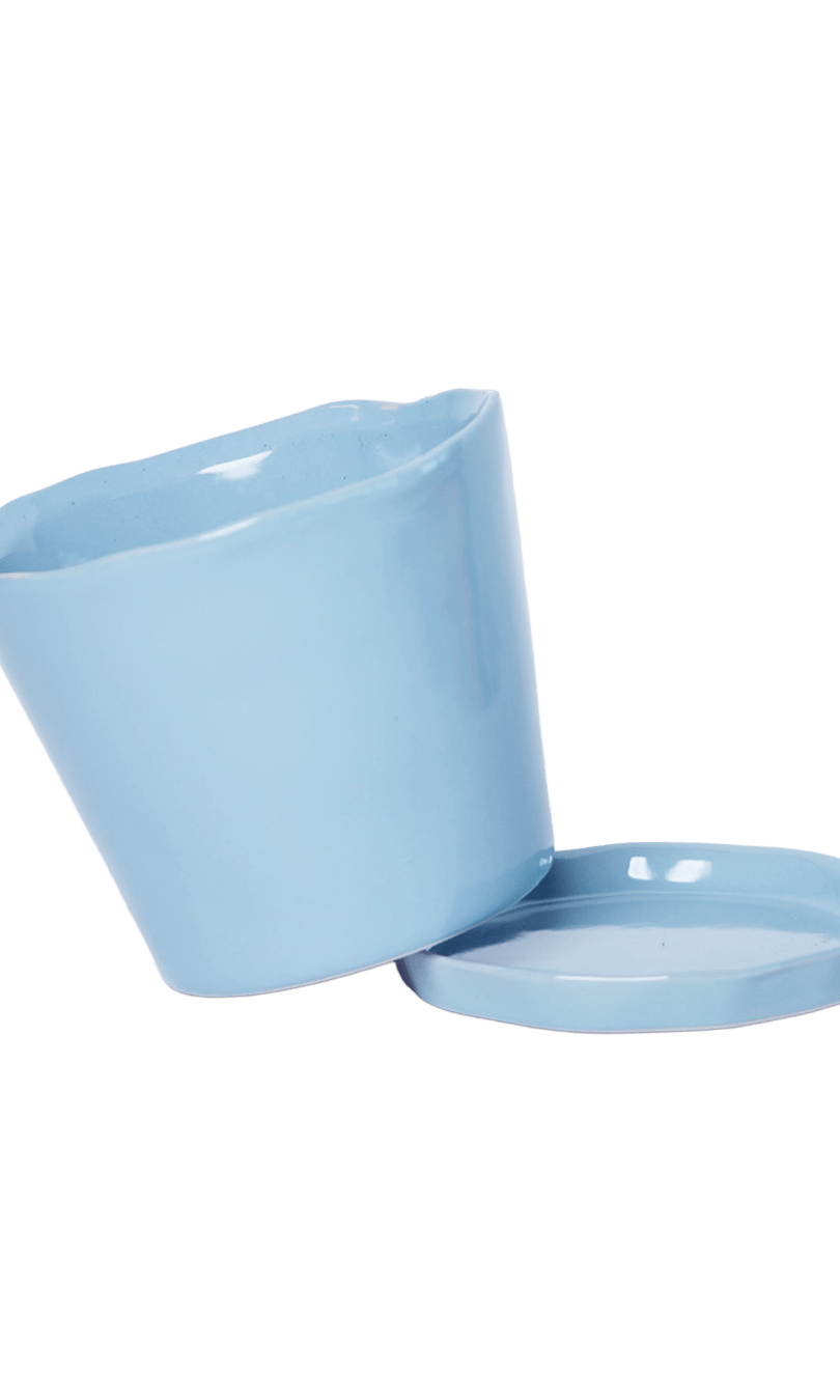 Tika Pot & Saucer | 5 inch - Chive Ceramics Studio - Pots - Chive Ceramics Studio