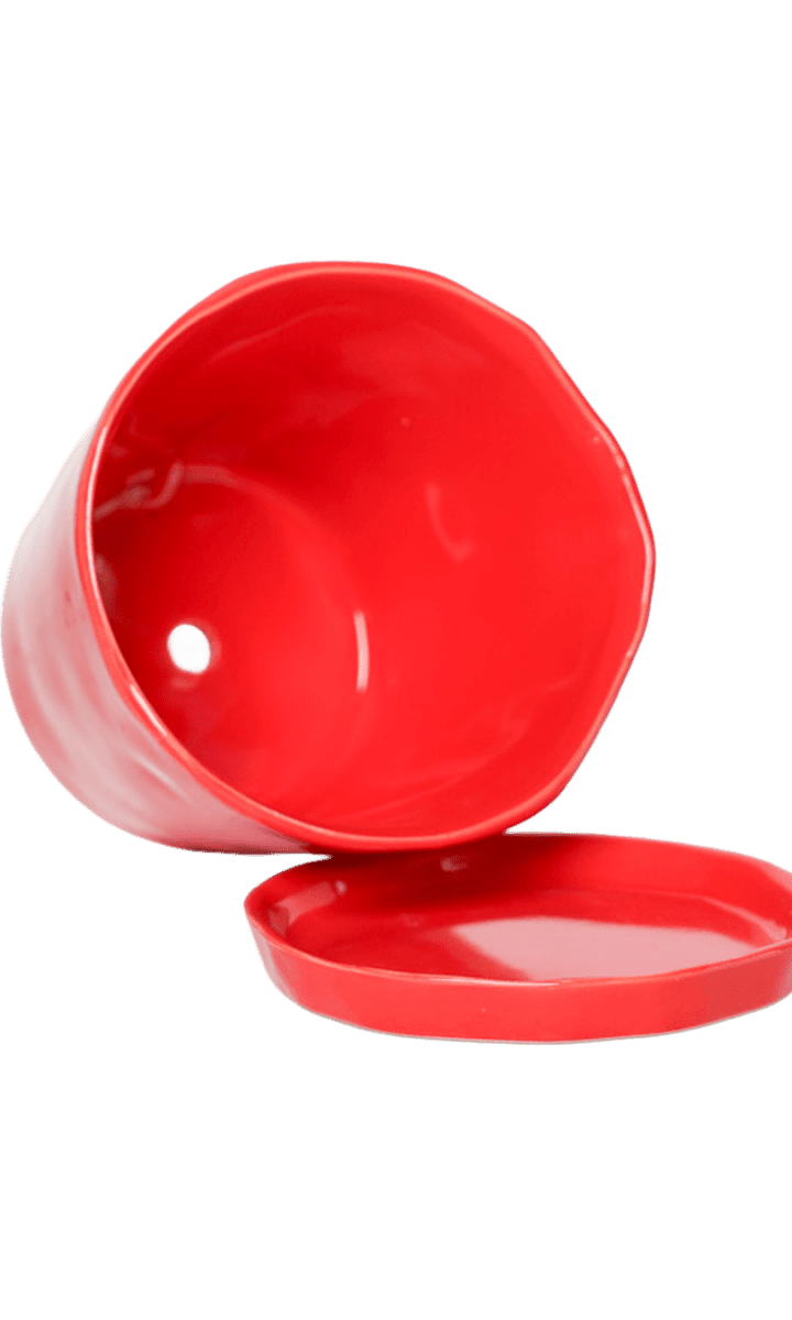 Tika Pot & Saucer | 8 & 10 inch - Chive Ceramics Studio - Pots - Chive Ceramics Studio