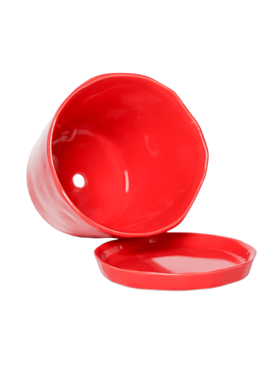 Tika Pot & Saucer | 8 & 10 inch - Chive Ceramics Studio - Pots - Chive Ceramics Studio