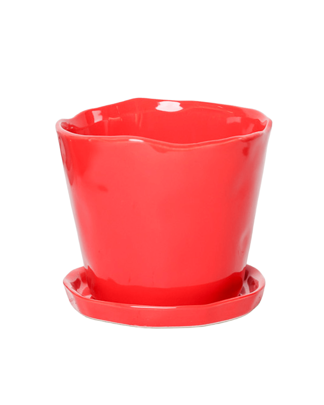 Tika Pot & Saucer | 5 inch - Chive Ceramics Studio - Pots - Chive Ceramics Studio