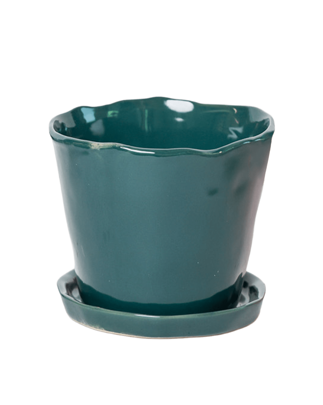 Tika Pot & Saucer | 5 inch - Chive Ceramics Studio - Pots - Chive Ceramics Studio