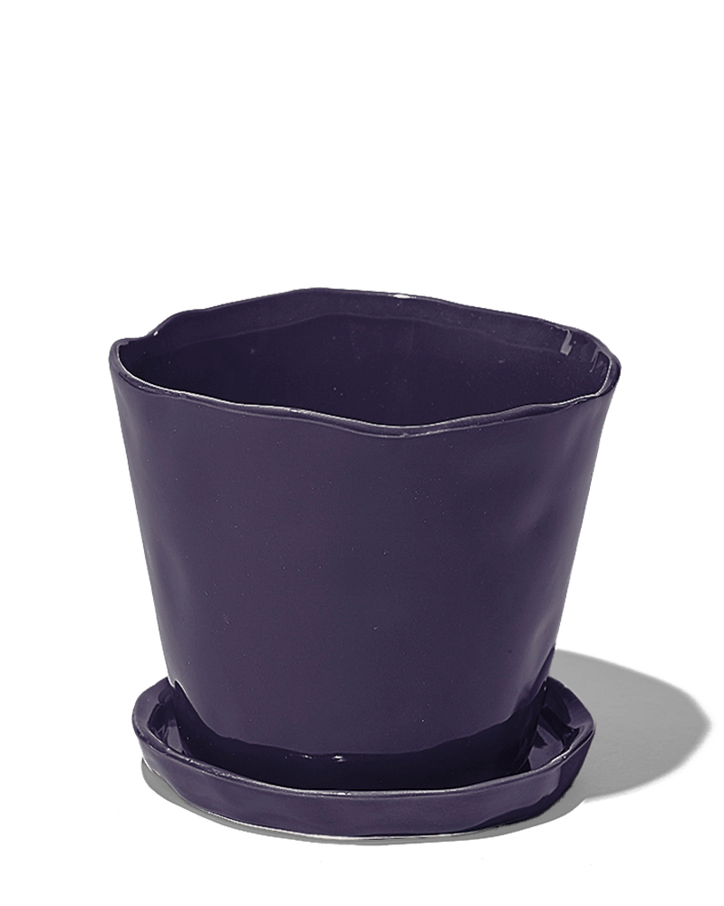 Tika Ceramic Pot & Saucer Set With Drainage - Chive Ceramics Studio - Pots - Chive Ceramics Studio