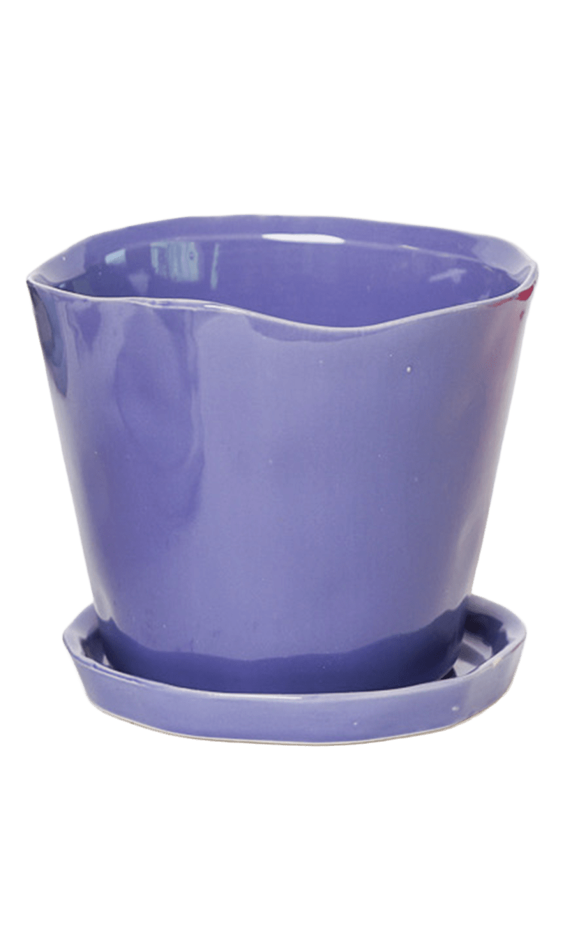 Tika Pot & Saucer | 5 inch - Chive Ceramics Studio - Pots - Chive Ceramics Studio