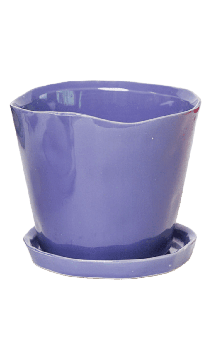 Tika Pot & Saucer | 8 & 10 inch - Chive Ceramics Studio - Pots - Chive Ceramics Studio