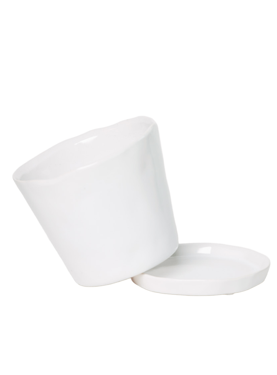 Tika Pot & Saucer | 8 & 10 inch - Chive Ceramics Studio - Pots - Chive Ceramics Studio