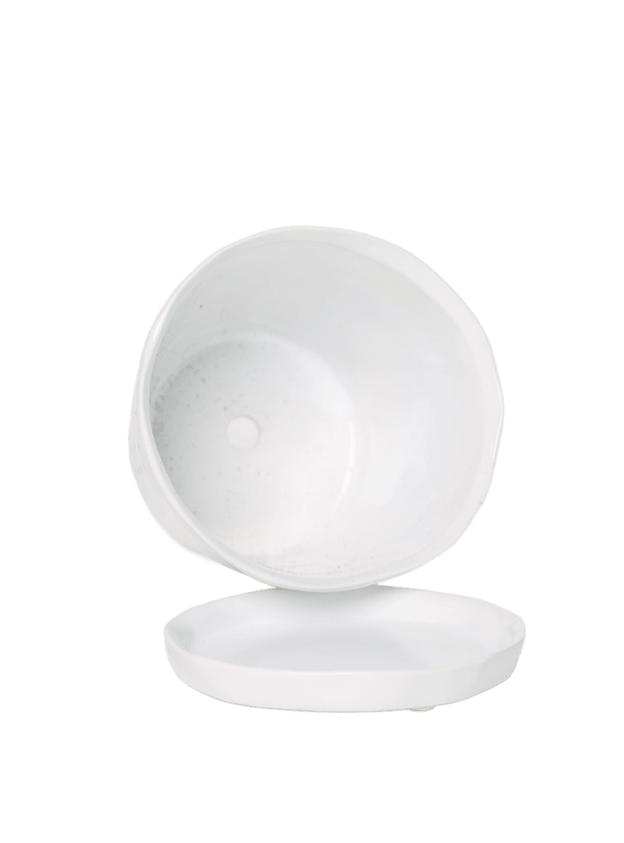 Tika Pot & Saucer | 8 & 10 inch - Chive Ceramics Studio - Pots - Chive Ceramics Studio