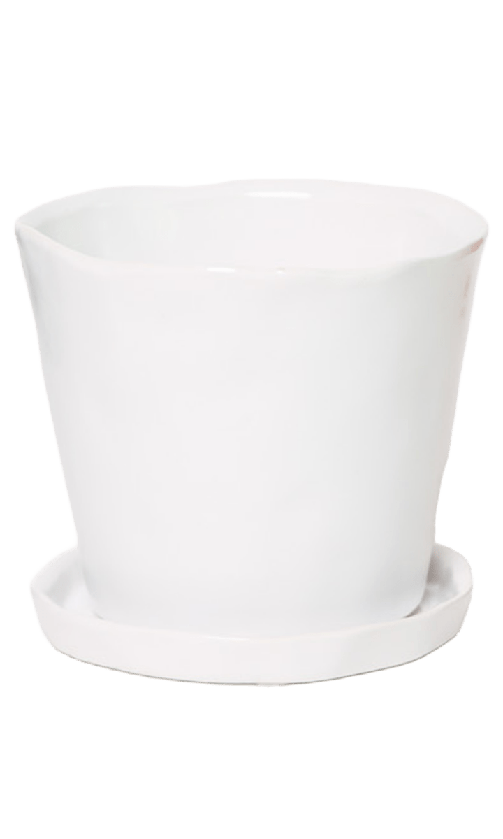 Tika Pot & Saucer | 8 & 10 inch - Chive Ceramics Studio - Pots - Chive Ceramics Studio