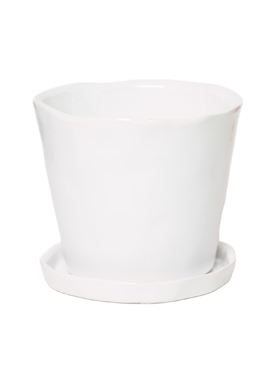 Tika Pot & Saucer | 8 & 10 inch - Chive Ceramics Studio - Pots - Chive Ceramics Studio