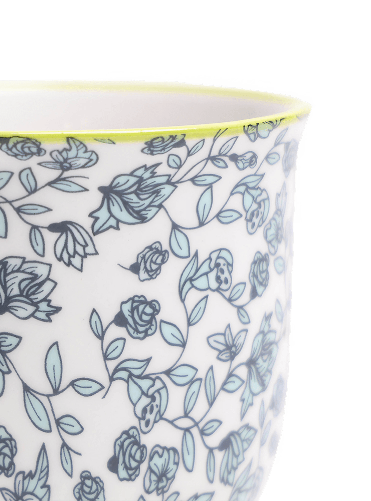 Liberte Porcelain Pot And Saucer Set With Drainage - Chive Ceramics Studio - Pots - Chive Ceramics Studio