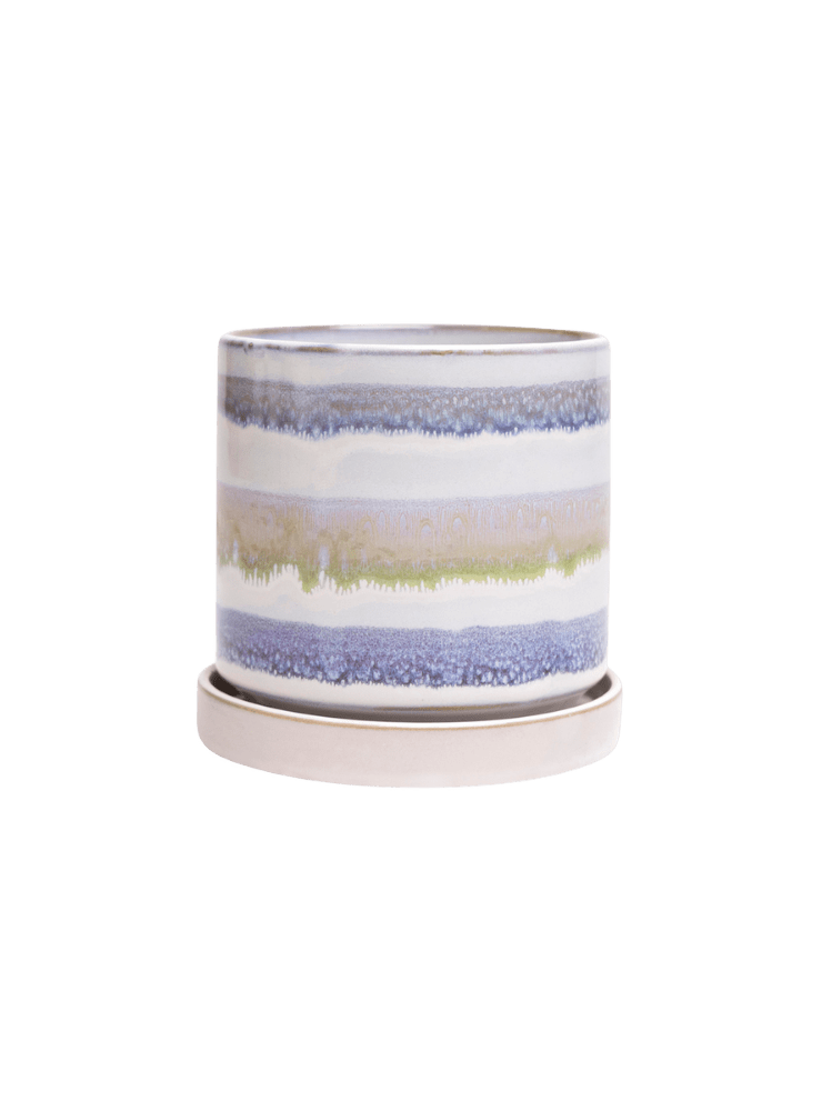 Minute Ceramic Pot And Saucer Set With Drainage - Chive Ceramics Studio - Pots - Chive Ceramics Studio