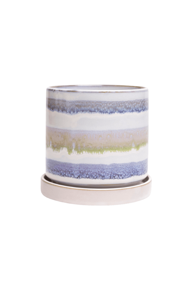 Minute Ceramic Pot And Saucer Set With Drainage - Chive Ceramics Studio - Pots - Chive Ceramics Studio
