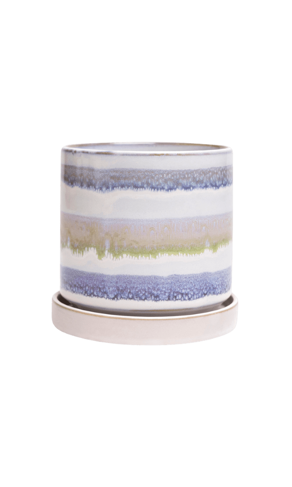 Minute Ceramic Pot And Saucer Set With Drainage - Chive Ceramics Studio - Pots - Chive Ceramics Studio