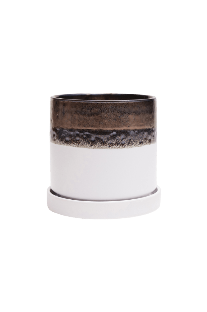Minute Ceramic Pot And Saucer Set With Drainage - Chive Ceramics Studio - Pots - Chive Ceramics Studio