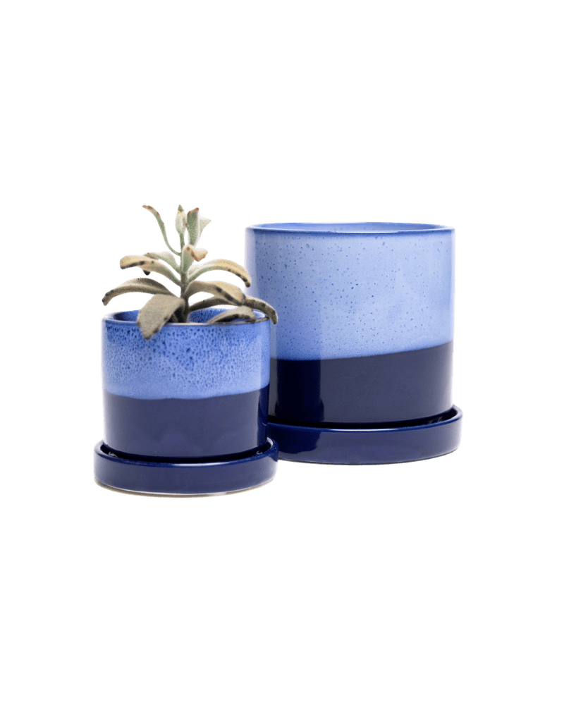 Minute Ceramic Pot And Saucer Set With Drainage - Chive Ceramics Studio - Pots - Chive Ceramics Studio