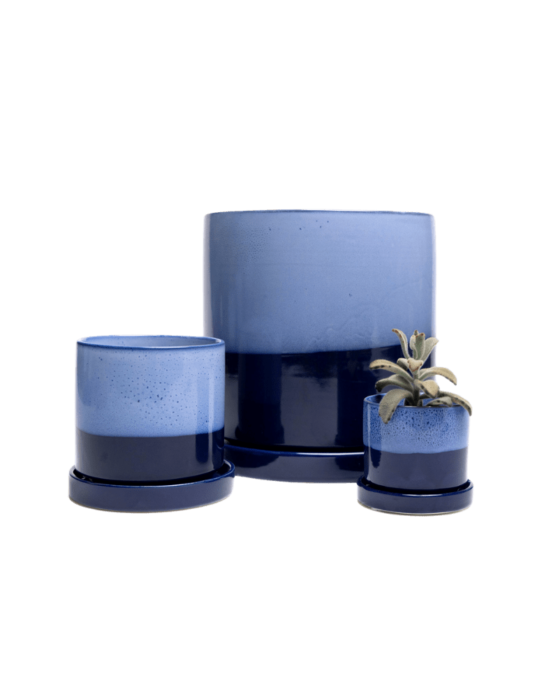 Minute Ceramic Pot And Saucer Set With Drainage - Chive Ceramics Studio - Pots - Chive Ceramics Studio