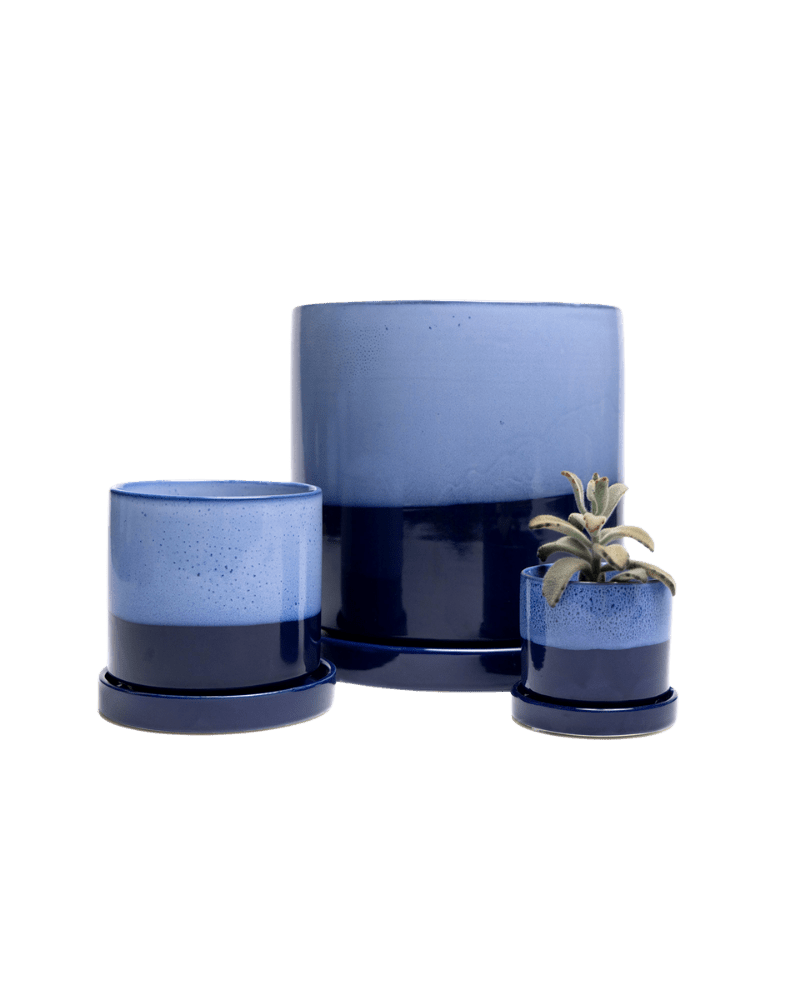 Minute Ceramic Pot And Saucer Set With Drainage - Chive Ceramics Studio - Pots - Chive Ceramics Studio