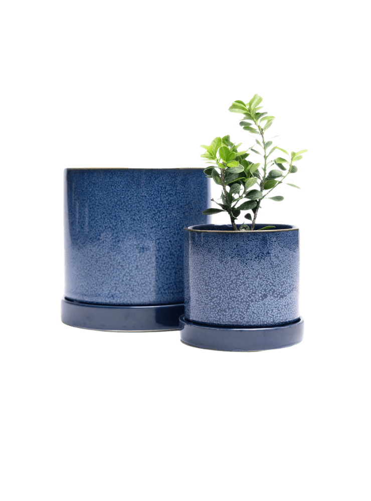 Minute Ceramic Pot And Saucer Set With Drainage - Chive Ceramics Studio - Pots - Chive Ceramics Studio