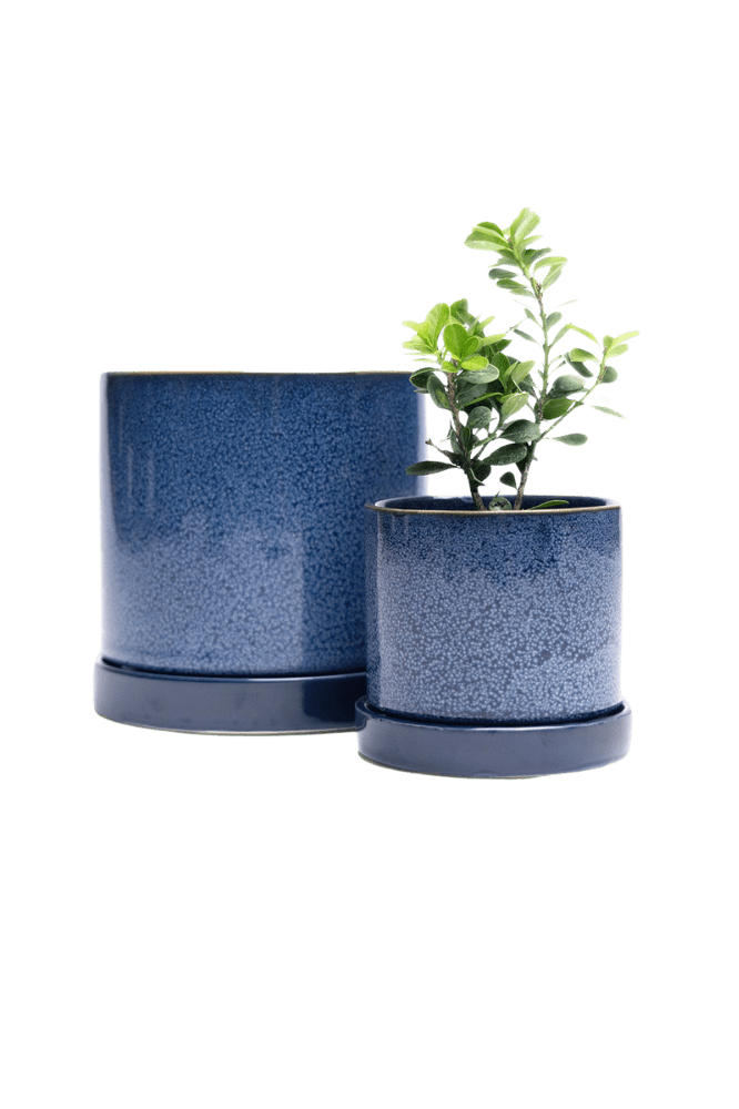 Minute Ceramic Pot And Saucer Set With Drainage - Chive Ceramics Studio - Pots - Chive Ceramics Studio