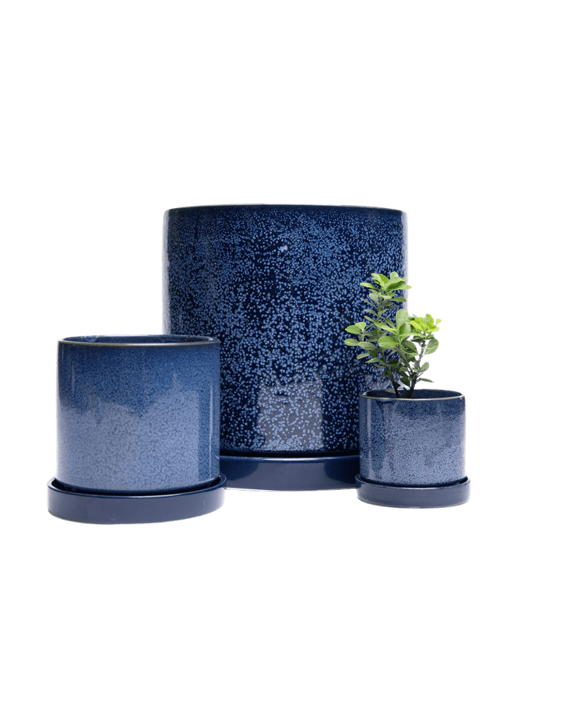 Minute Ceramic Pot And Saucer Set With Drainage - Chive Ceramics Studio - Pots - Chive Ceramics Studio