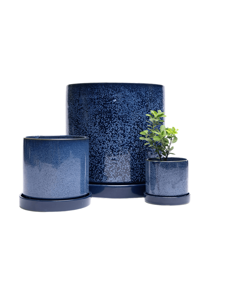 Minute Ceramic Pot And Saucer Set With Drainage - Chive Ceramics Studio - Pots - Chive Ceramics Studio