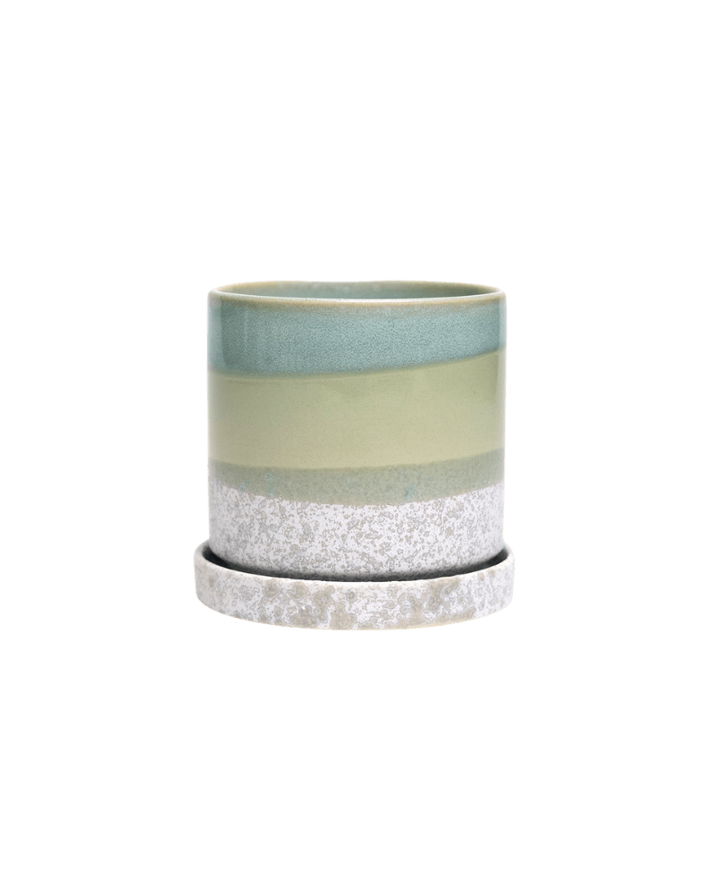 Minute Ceramic Pot And Saucer Set With Drainage - Chive Ceramics Studio - Pots - Chive Ceramics Studio