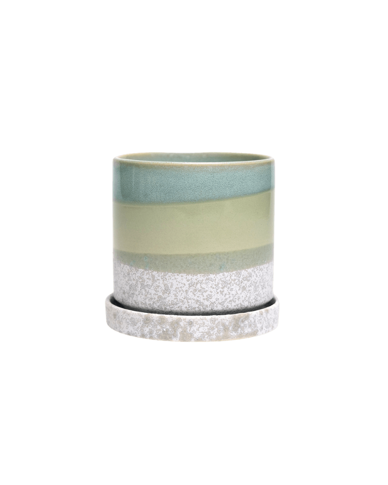 Minute Ceramic Pot And Saucer Set With Drainage - Chive Ceramics Studio - Pots - Chive Ceramics Studio