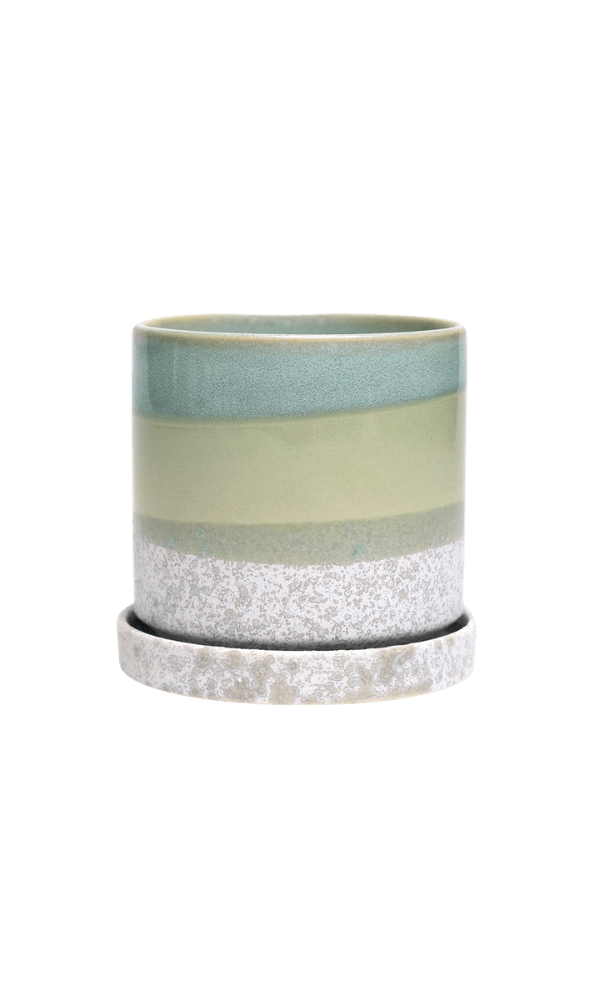 Minute Ceramic Pot And Saucer Set With Drainage - Chive Ceramics Studio - Pots - Chive Ceramics Studio