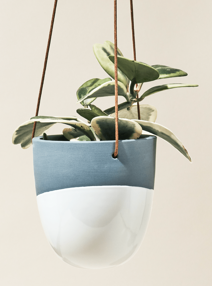 Bobbin Porcelain Modern Hanging Indoor Plant Pot - Chive Ceramics Studio - Pots - Chive US