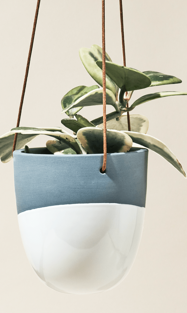 Bobbin Porcelain Modern Hanging Indoor Plant Pot - Chive Ceramics Studio - Pots - Chive US