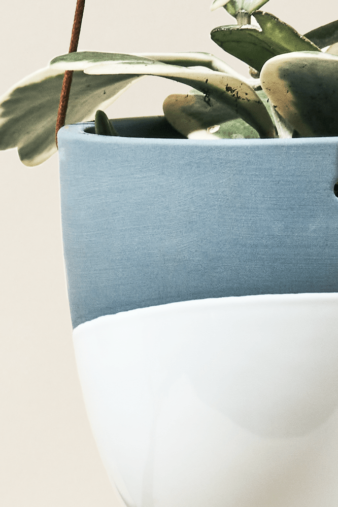 Bobbin Porcelain Modern Hanging Indoor Plant Pot - Chive Ceramics Studio - Pots - Chive US