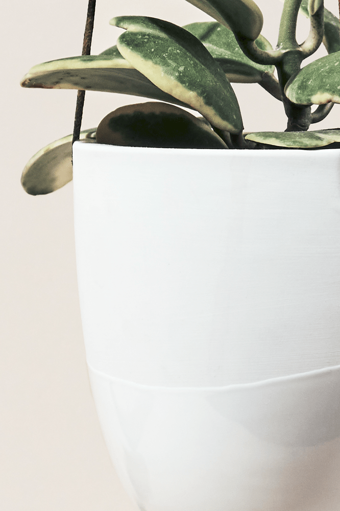 Bobbin Porcelain Modern Hanging Indoor Plant Pot - Chive Ceramics Studio - Pots - Chive US