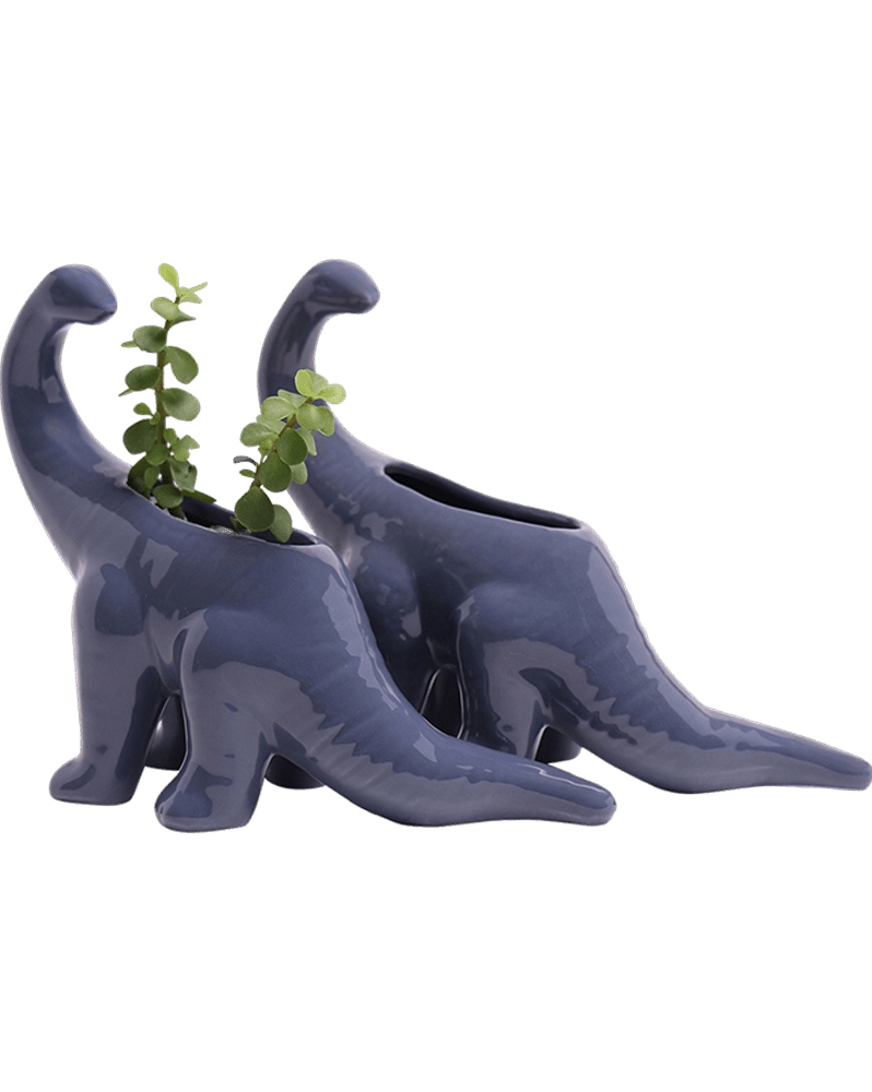 Brontosaurus Ceramic Indoor Plant Pot for Succulents - Chive Ceramics Studio - Pots - Chive Ceramics Studio