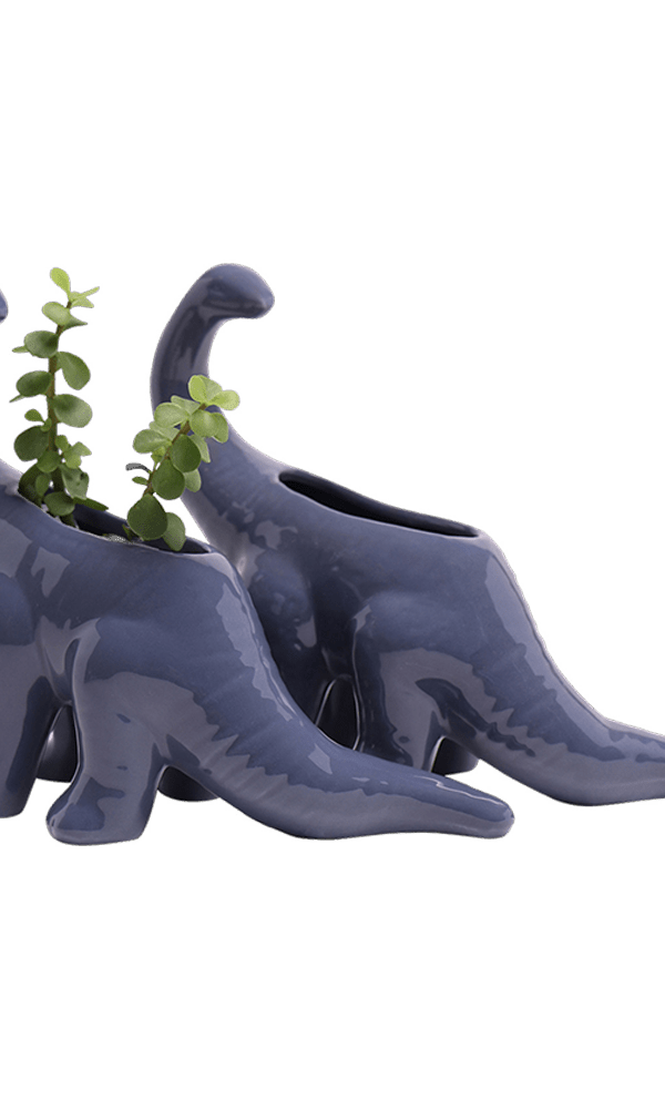 Brontosaurus Ceramic Indoor Plant Pot for Succulents - Chive Ceramics Studio - Pots - Chive Ceramics Studio