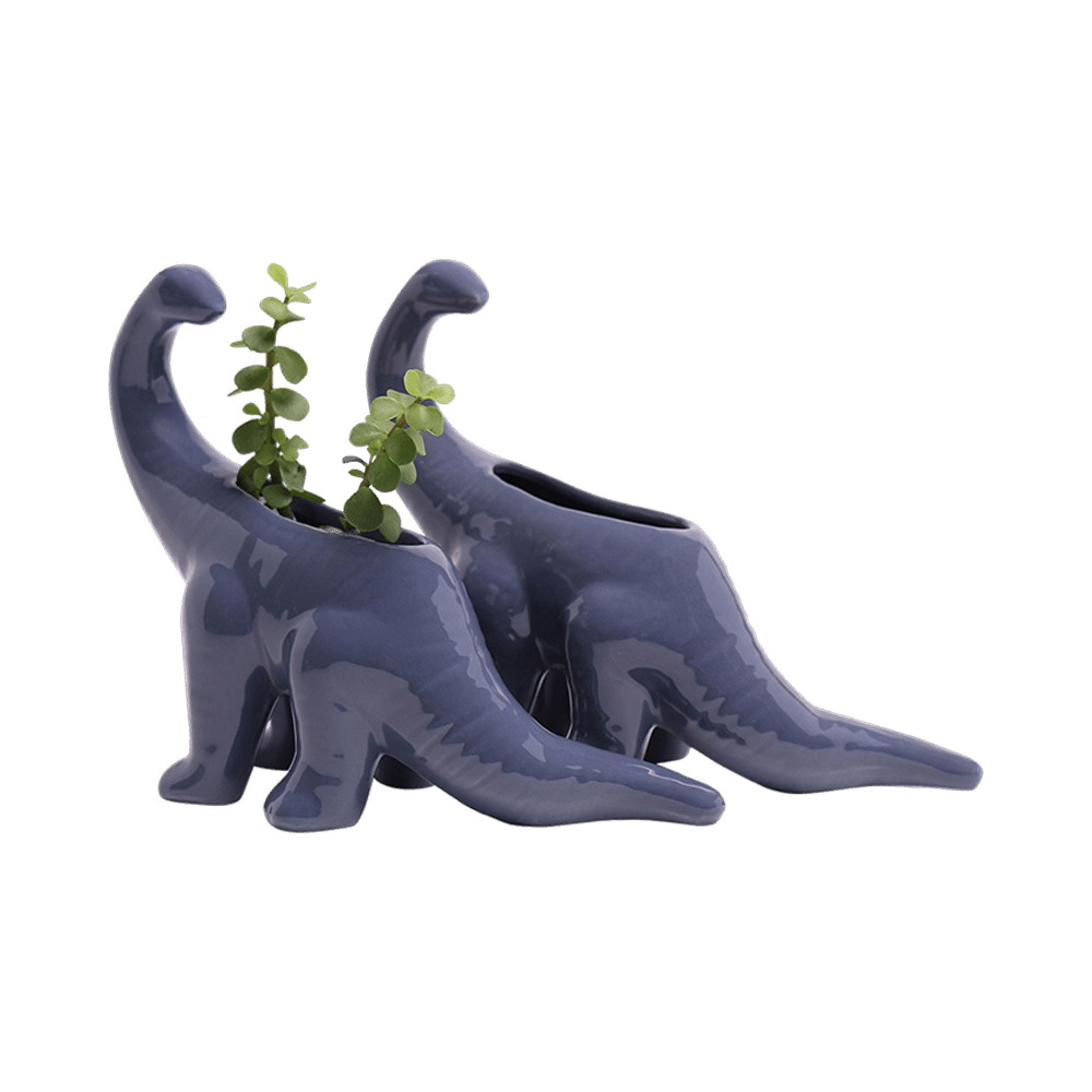 Brontosaurus Ceramic Indoor Plant Pot for Succulents - Chive Ceramics Studio - Pots - Chive Ceramics Studio