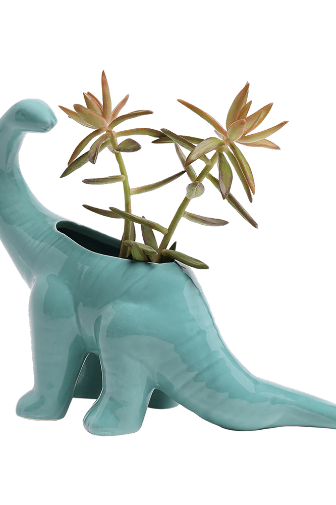 Brontosaurus Ceramic Indoor Plant Pot for Succulents - Chive Ceramics Studio - Pots - Chive Ceramics Studio