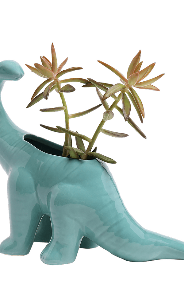 Brontosaurus Ceramic Indoor Plant Pot for Succulents - Chive Ceramics Studio - Pots - Chive Ceramics Studio