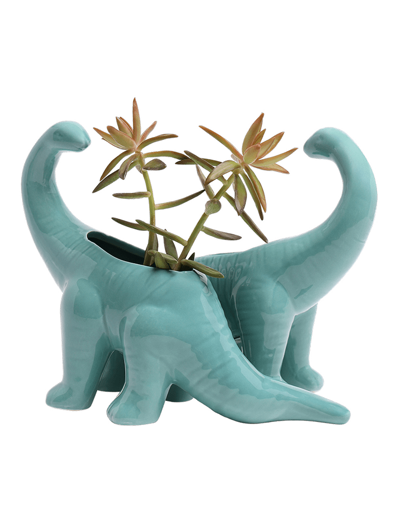 Brontosaurus Ceramic Indoor Plant Pot for Succulents - Chive Ceramics Studio - Pots - Chive Ceramics Studio
