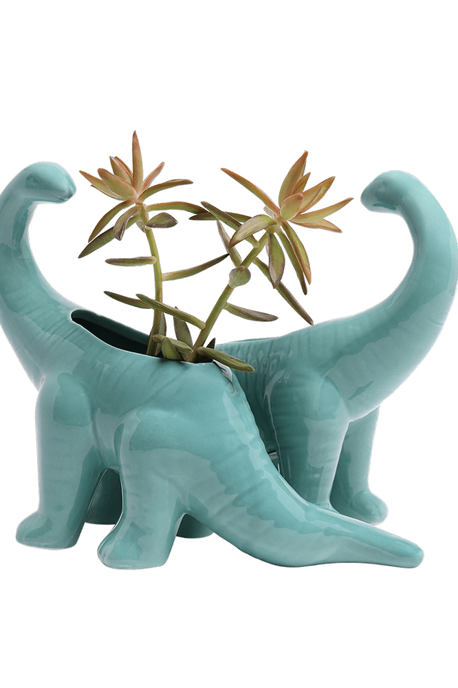 Brontosaurus Ceramic Indoor Plant Pot for Succulents - Chive Ceramics Studio - Pots - Chive Ceramics Studio