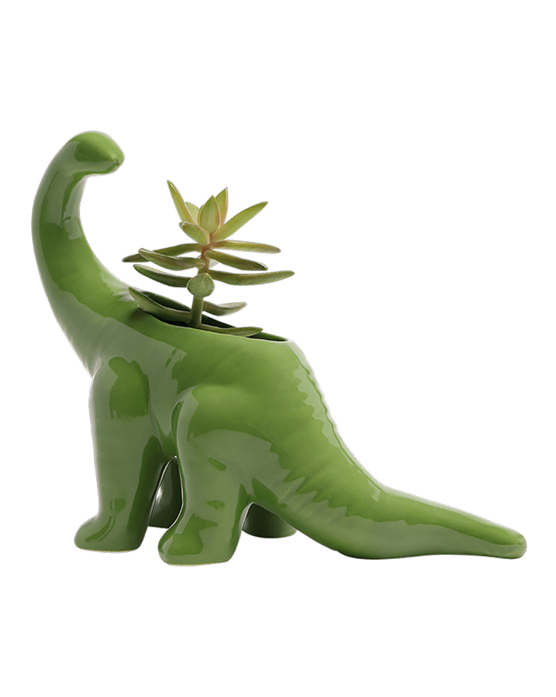 Brontosaurus Ceramic Indoor Plant Pot for Succulents - Chive Ceramics Studio - Pots - Chive Ceramics Studio
