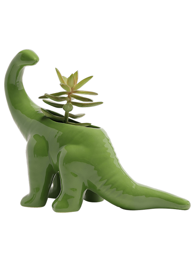 Brontosaurus Ceramic Indoor Plant Pot for Succulents - Chive Ceramics Studio - Pots - Chive Ceramics Studio