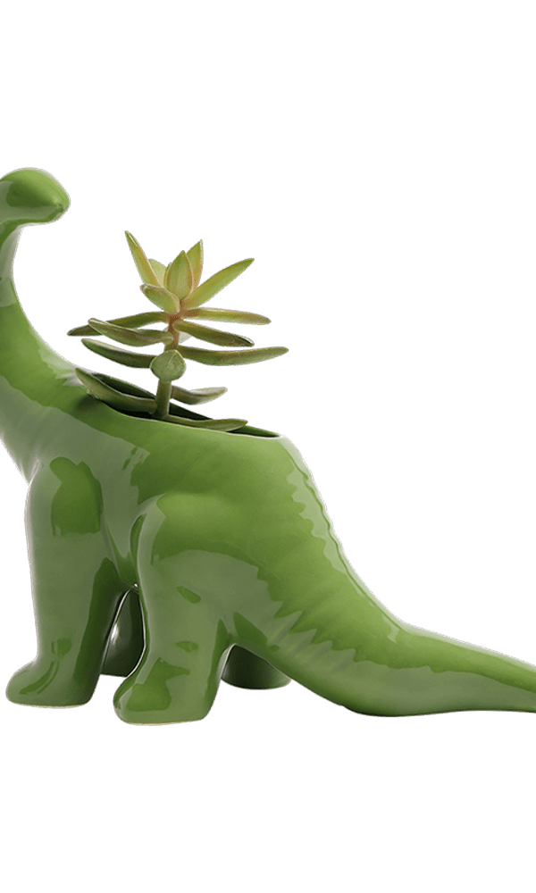 Brontosaurus Ceramic Indoor Plant Pot for Succulents - Chive Ceramics Studio - Pots - Chive Ceramics Studio